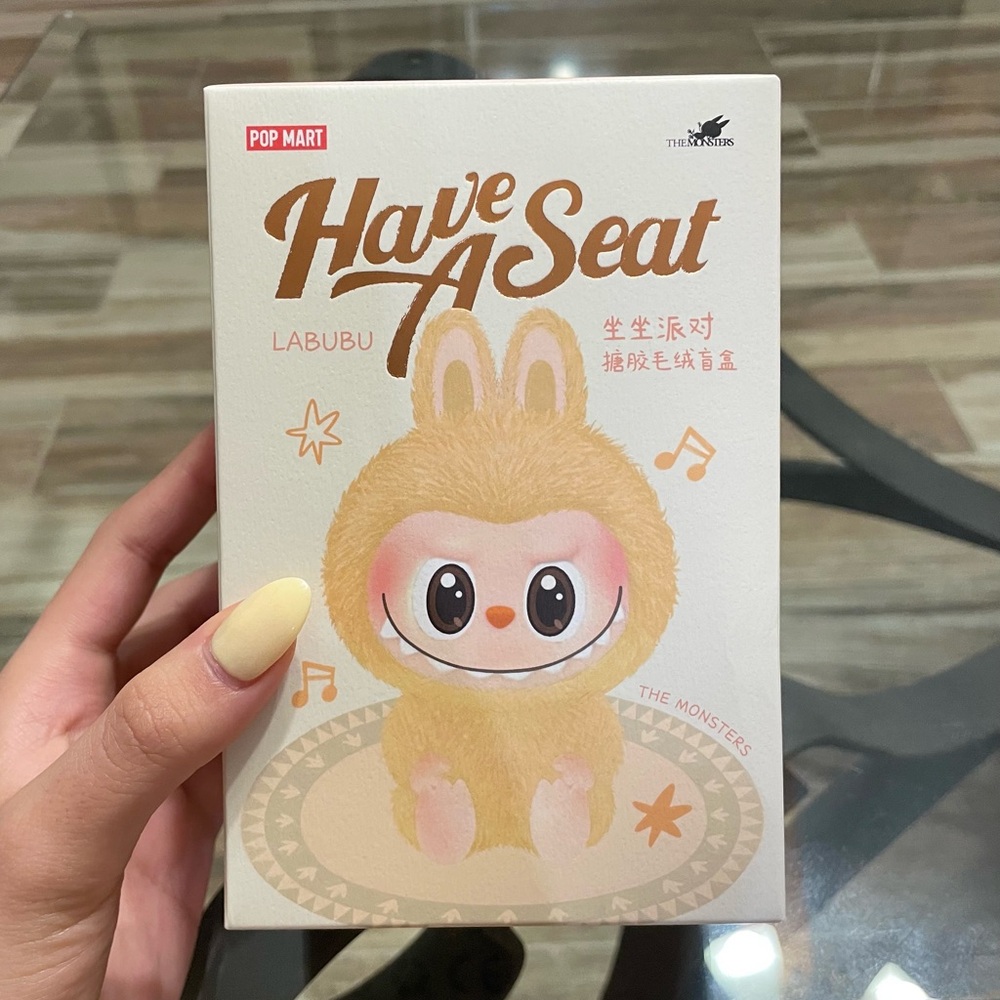 Authentic & New THE MONSTERS HAVE A SEAT SERIES- Plush Labubu (BABA)